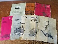 Lot Of 7 Vintage Operators Manuals John Deere Allis-chambers And Sunflower