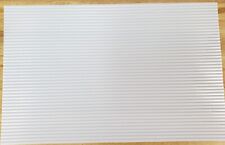 Miniature Corrugated Roof Panel White Plastic 112 Scale Roofing