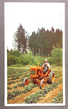 Vintage Allis Chalmers Model B Tractor Factory Advertising Postcard Farming