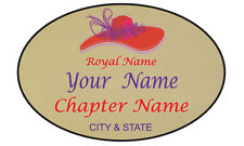 121 Personalized Magnetic Name Badge For Red Hat Lady