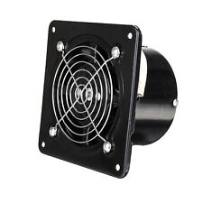 6 Exhaust Fan Ventilation Extractor Fan 110v Square Wall-mounted Blower Black