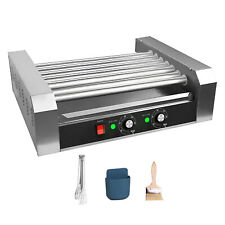 Commercial Electric 18 Hot Dog 7 Roller Grill Cooker Machine 1200w