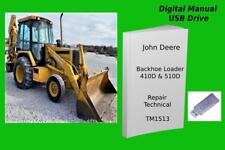 John Deere Backhoe Loader 410d 510d Service Repair Manual See Desc.