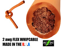 25 2 Highly Flexible Welding Whip Cable Orange 600v Usa Made Epdm Copper Awg