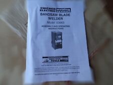 Chicago Electric Band Saw Blade Welder Instructions