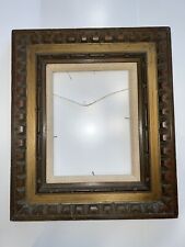Vintage Carved Wood Gold Linen Picture Frame 16.75x19.75 12x9 Inside Detailed