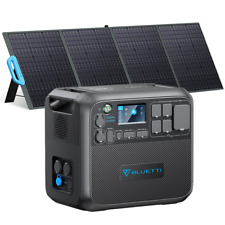 Bluetti Ac200max Power Station With 200w Solar Panel For Emergency Power Backup