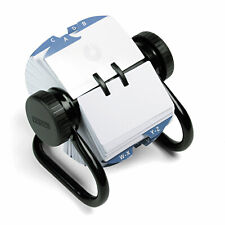 Rolodex Open Rotary Card File Holds 500 2-14 X 4 Cards Black 66704