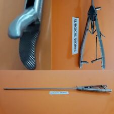 5mm Laparoscopic Storz Type Needle Holder Driver Curved Jaw Lock Unlock System