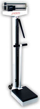 Detecto Weigh Beam Physician Scale Height Rod Wheels Handpost 400lb X 4oz