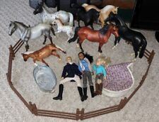 Lot 8 Breyer Horse Classic Models Fence Doll Lot Play Or Repaint