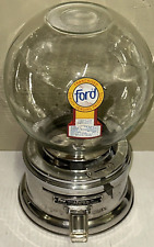 Ford 1c Penny Gum Gumball Machine Akron Ny Chrome Ss Ingredients Fired On Logo