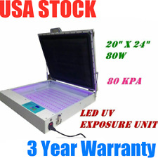 Usa 110v 80w 20 X 24 Vacuum Led Uv Exposure Unit Precise Screen Printing