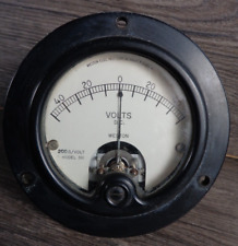 Vintage Weston Panel Gauge Voltage Meter Dc Model 301 0-40 Volt 200 Ohm