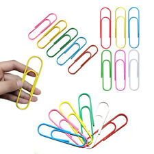 10 Extra Large Paper Clips 4 Jumbo Assorted Colors Coated Crafts School Office