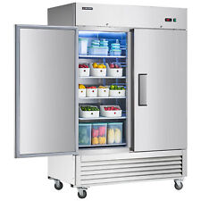 Etl 54in Stainless Steel Refrigerator - 2 Solid Door Restaurant Use