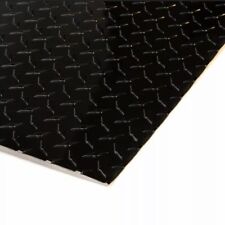 4 X 8 Black Aluminum Diamond Plate Sheet Starbrite .025 Thick Gloss Black