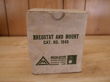 Field Rheostat - Macalaster No 1945 - Vintage - Mint Original Box