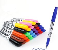 Dry Erase Markers Low Odor Fine Whiteboard Markers Thin Box Of 125 10 Colors