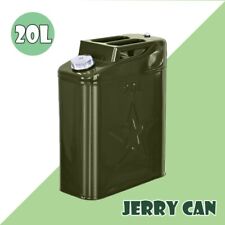 5 Gallon 20l Jerry Can Fuel Steel Tank Military Green Backup Off Road New