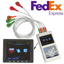 New 3-lead Ecg Holter 24 Hour Monitor Recorder Pc Software Analyzer Tlc9803