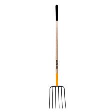 True Temper 1838200 6-tine Steel Fork Pitchfork With Hardwood Handle 48 In