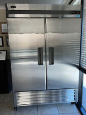 Superior 2 Door Stainless Steel Commercial Refrigerator On Casters Model R49-s