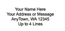 60 Personalized Returnmailing Address Labels 1 X 2.625 - Free Usa Shipping