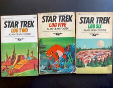 Star Trek Log Series 4 Book Lot 1974-1976 Ballantine Books