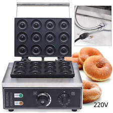 Commercial Nonstick Electric 12pcs 5cm Doughnut Baker Donut Maker Machine 110v