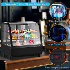 3.5 Cu.ft Refrigerated Display Case Commercial Countertop Refrigerator With Led