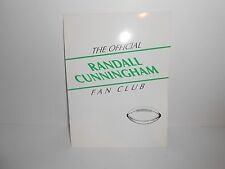 Vintage Official Randall Cunningham Fan Club Eagles 2 Pocket Folder Lot Of 60