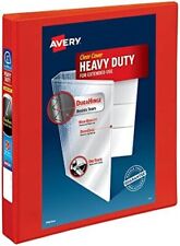Heavy-duty View 3 Ring Binder 1 One Touch Ezd Rings 1 Red Binder 79170