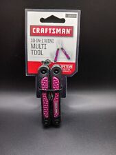 Craftsman 10-in-1 Mini Pocket Multi Tool Knife Opener Pink Handle Factory Sealed