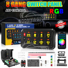 8 Gang Switch Panel Multifunction Auxiliary Led Light Bar Bluetooth App Control
