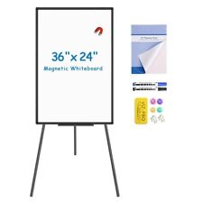 Viz-pro Magnetic Whiteboard Easel 36 X 24 Height Adjustable For School Office