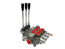 3 Spool Hydraulic Directional Control Valve Open Center 21 Gpm 3600 Psi New