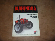 Mahindra 7520 2wd 4wd Tractor 20 Series Owner Operator Maintenance Manual