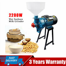 Electric Grinder Feed Flour Mill Grain Corn Wheat Wet Cereal Machine 2.2kw 110v