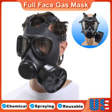 Chemical Full Face Gas Mask Soviet Military Army Respirator 40mm Filter Box