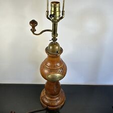 Vintage 1784 Stefano Ugolini Firenze Wooden Coffee Grinder Table Lamp Authentic