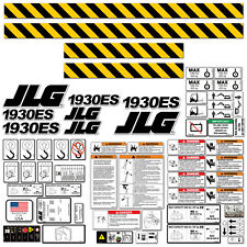 Jlg 1930es Electric Scissor Lift Decal Kit Warning Danger Hazard Vinyl Stickers
