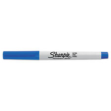 Sharpie Permanent Markers Ultra Fine Point Blue Dozen 37003
