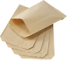 100 Pcs 3 X 5 Inch Brown Kraft Paper Treat Bags Flat Favor For Bag Party Wedding