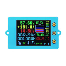 Battery Monitor Meter Wireless Dc 120v 100a Volt Amp Ah Soc Remaining Capacity