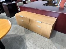 4dr 60w Lateral Credenza By Hon Office Furniture Inlight Cherry Laminate Finish