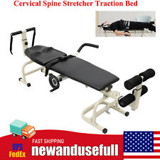 Cervical Spine Stretcher Traction Bed Lumbar Relief Decompression Massage Bed 