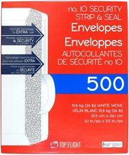 Security Letter White Business Envelopes Self Stick Bulk 500 Peel Seal Tinted