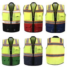 Reflective Safety Vests With Different Color Bottom