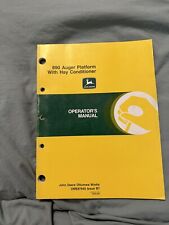 John Deere 890 Auger Platform With Hay Conditioner Operators Manual Ome87945 B7